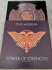 THE MISSION CHILDREN 834 263-1 LP VINYL RECORD & TOWER OF STRENGTH MYTHX 422 12"