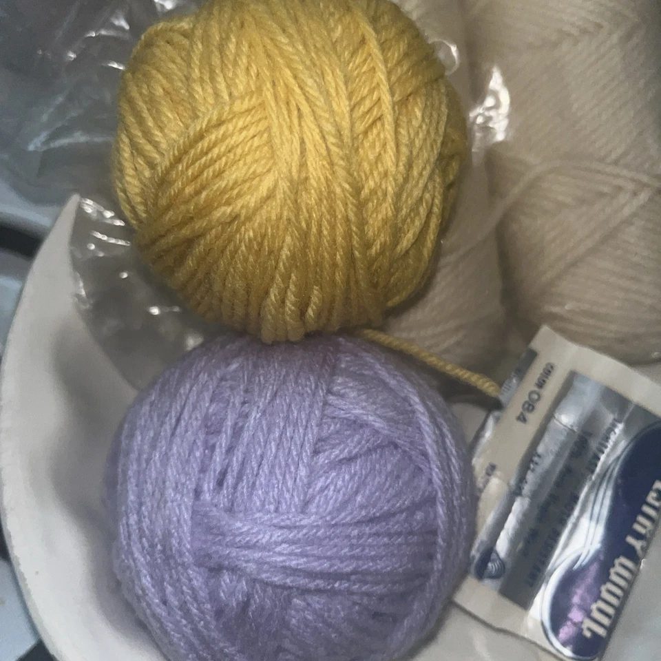 2 Bucilla Tapestry Wool Yarn Color 084-50yds. 341-90 Yds. 2 New Wool Rolls - Image 3 of 4