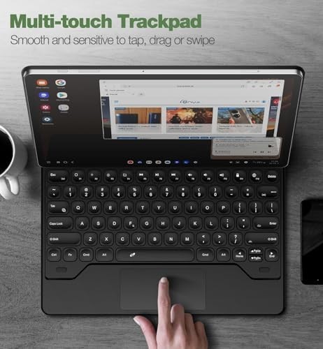 Keyboard Case for iPad Air 11-inch (M3 2025 / M2 2024), iPad Air 5th/4th Black - Picture 3 of 7
