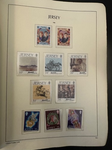 Jersey Guernsey Channel Islands Mint MNH Stamps 1969-1986 In Tatty Album (video) - Picture 14 of 24