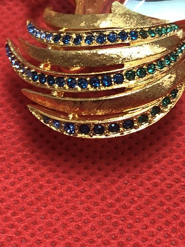 TRIFARI ALFRED PHILIPPE JELLY BELLY BUNTE STRASS HAHN BROSCHE ANSTECKNADEL - Bild 13 von 16