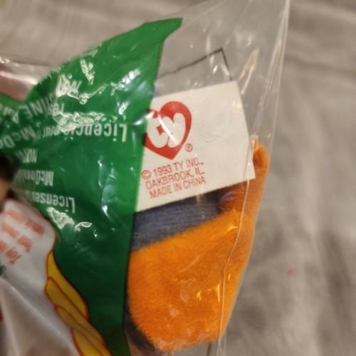 1998 Vintage McDonalds "SCOOP" Ty Teenie Beanie Baby Sealed Happy Meal Toy 8 - Picture 4 of 4