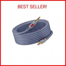 3.5mm Aux Audio Cable 30 ft, AUX Cord Braid 3.5mm to 3.5 mm Stereo Audio Cable 1