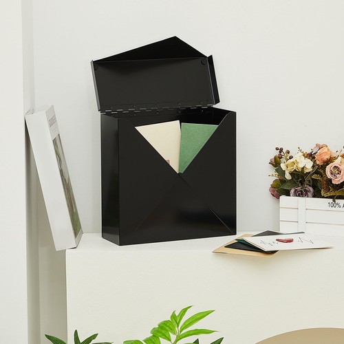 Wall Mount Mailbox for Outside 10 x 10 x 4 Inch Large Capacity Mail Box Metal... - Picture 4 of 7