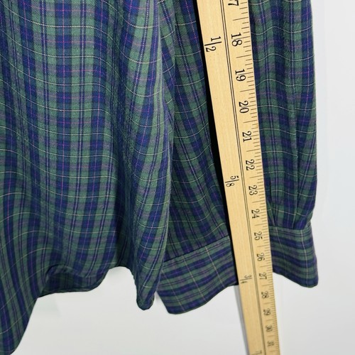 Polo Ralph Lauren Men's Plaid Shirt Size XXL Blue Green Classic Fit Button Down - Picture 7 of 9