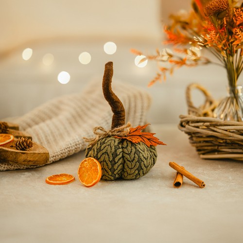 Fabric Pumpkin Halloween Plush Home Decorations Autumn Ornaments Pumpkins 22cm - 第 24/72 張圖片