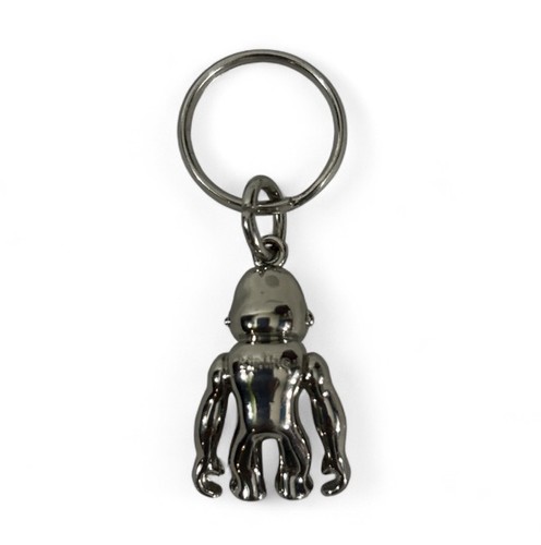 Portachiavi scimmia metallo argento Kipling nuovo senza etichette borsa ciondolo fob - Foto 3 di 4