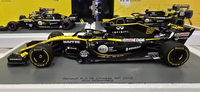 Renault F1カー 1/18 スケール F1 Renault RS18 Chinese Gp 2018 Nico Hülkenberg 1:18 Spark