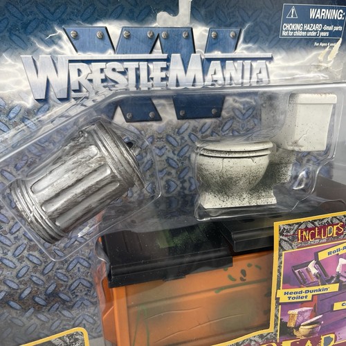 Vintage Wrestle Mania Grapple Gear Back Alley Brawl Jakks WWF Wrestling Neu - Bild 2 von 12
