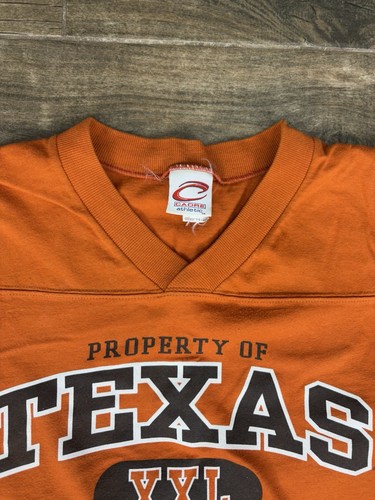 Vintage Texas Longhorns XL T-shirt - NCAA Football Ringer Jersey Cadre Athletic - Bild 5 von 9
