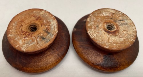 Wooden Dresser Knobs Chest of Drawer Handles Pulls Old Antique Vintage - Picture 2 of 10