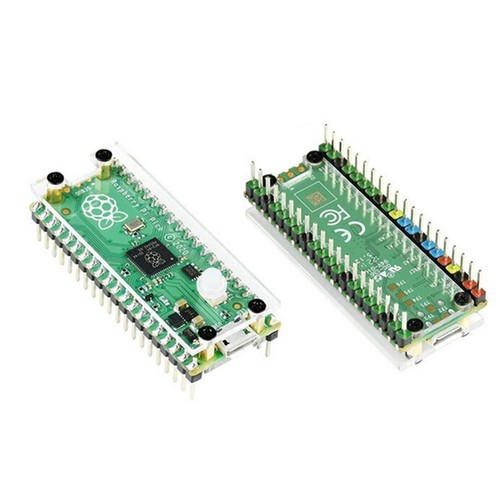 Dust-Proof Clear Acrylic Protection Case With Key Cap For Raspberry Pi Pico - Afbeelding 8 van 15