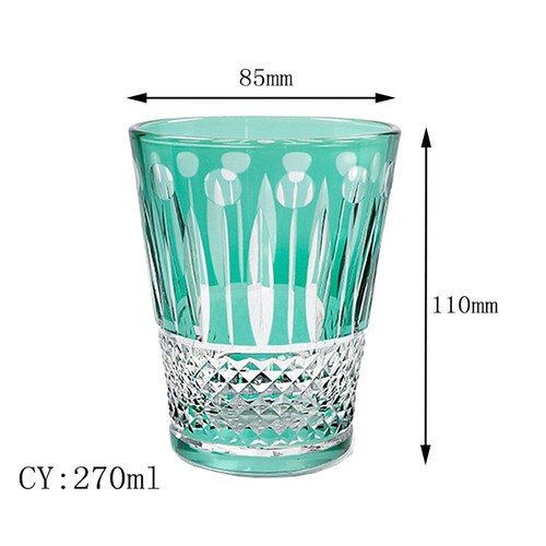 Handgefertigtes Luxus Farbglas Whisky Trinkglas für Party Hochzeit Hotelgebrauch - Bild 23 von 38