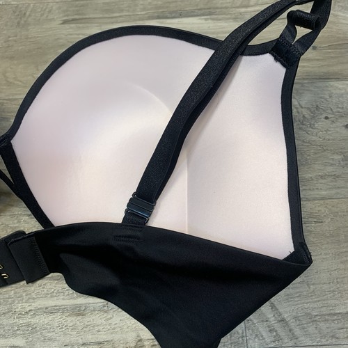 Victoria's Secret Satin Bombshell Plunge BH Push Up schwarz Gr. 36 DD - Bild 8 von 12