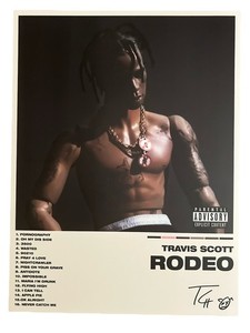 Travis Scott Album 12x16 Signed Poster  - Rodeo