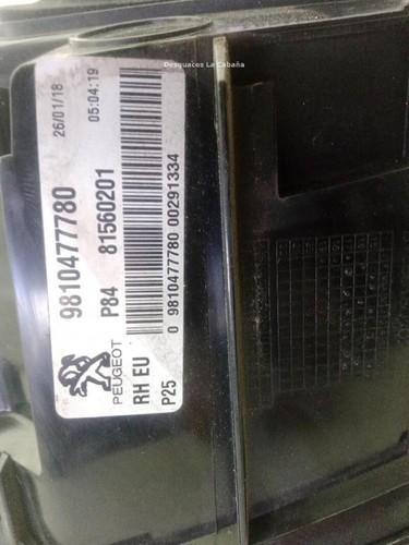 9810477780 inner right rear pilot for PEUGEOT 3008 SUV (M ) 1.2 2016 22948830 - Imagen 5 de 5