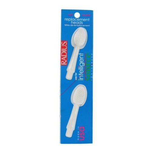 Testine di ricambio per spazzolino Radius Intelligent Source super morbide 2 ct custodia da 6