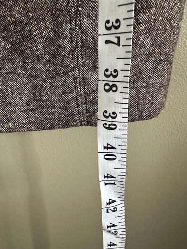 BEBE Tweed Korsett Bustier Karriere Kleid WOLLE und LEDER Größe 6 - Bild 12 von 13