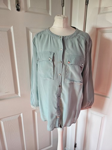 Mint Velvet Pale Green Blouse Size 16