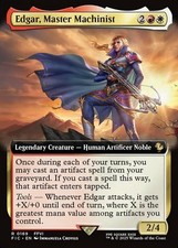 x1 Edgar, Master Machinist - Extended Art R MTG Commander: Final Fantasy M/NM, E