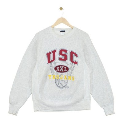 Vintage Jansport Usc Trojaner Sweatshirt Herren Größe M Grau USA Made