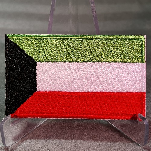 đ„ Kuwait Kuwait Flagge gestickt Patch AufnĂ€her BĂŒgelbild LĂ€nderemblem Abzeichen - Bild 1 von 5