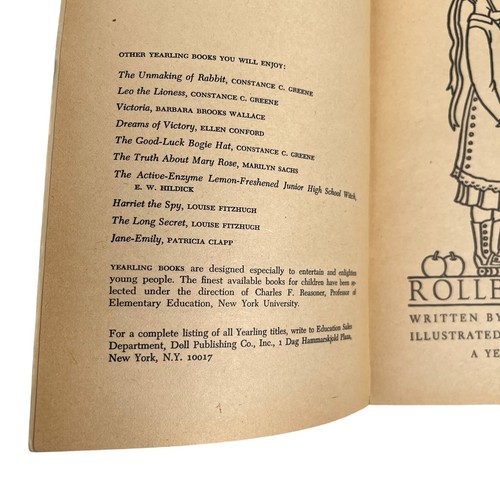 Roller Skates by Ruth Sawyer Vintage Paperback Book 1980 Dell Yearling - Picture 3 of 9