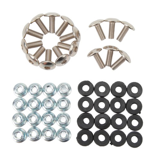 16 Set Mudguard Bolt Washer Nut Screw Kit M6 Thread Fixing Kit for ATV Quad - Picture 8 of 12