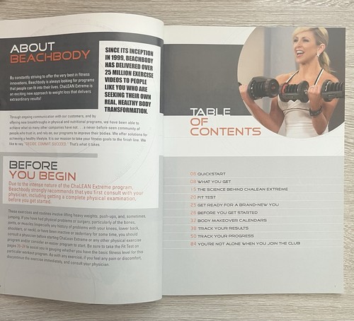 Muscle Burns Fat Guidebook Chalean Extreme 2008 Paperback - Bild 4 von 4
