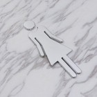 4 Stück Selbstklebende Toilettenschild Männer und Frauen Zeichen
