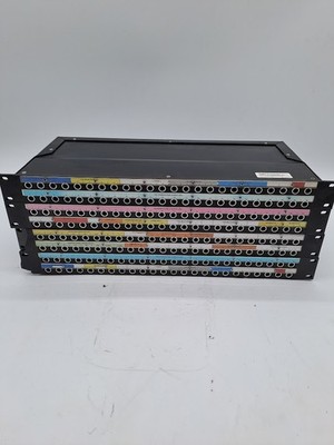 LOT OF 4, Audio Accessories Audio-Line 48 Point Audio Patch Bay PatchBay 2 x 24