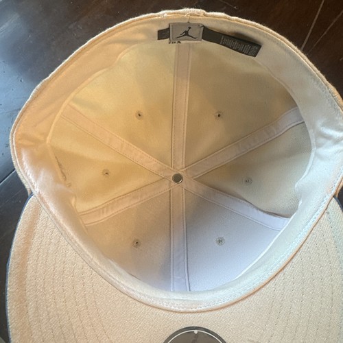 2004 Air Jordan Retro 5 V Script Tan Orange Fitted Hat Sz 7 5/8 Rare - Picture 12 of 13