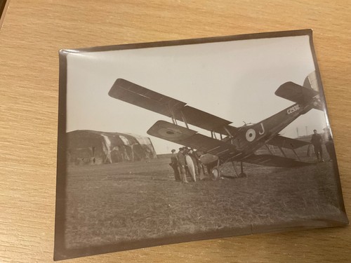 1916 ROYAL AIRCRAFT FACTORY RE8 BI FLUGZEUG ORIGINAL FOTOGRAFIE