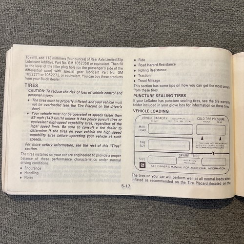 1984 Buick LeSabre Owners Manual - Original - Picture 12 of 15