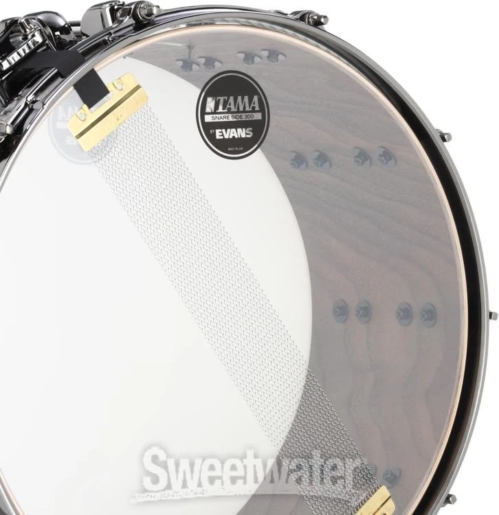 Tama Starclassic Walnut/Birch Snare Drum - 6.5 inches x 14 inches Piano Black - Image 2 of 4