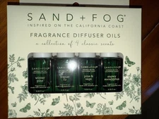 Sand + Fog Fragrance Diffuser Oils 4-Pk HOLIDAY FRAZIER FIR, WINTER PINE, TREES