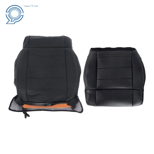 Driver Seat Covers Pair Bottom Cushion & Backrest Leatherette For Wrangler 07-12 - Picture 5 of 15