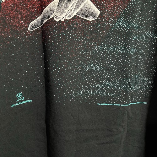 Vintage Blackbird Strike Fighter Plane Jet Black Short Sleeve T-Shirt Mens XL - Picture 7 of 7