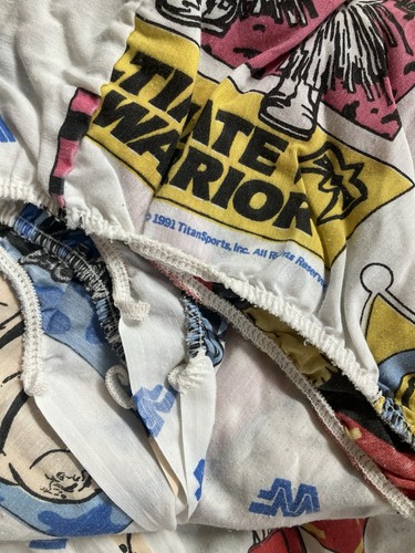 1991 Titan Sports WWF Twin Sheet Set Flat Sheet And Fitted Sheet Vintage Wrestling - Bild 2 von 8