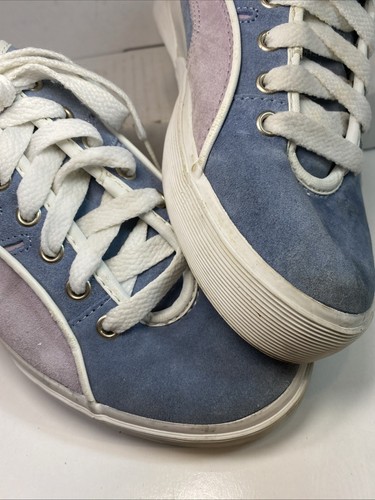 Zapatos de skate Airwalk Outlook para mujer de gamuza 8,5 raros de colección púrpura y azul de encaje - Imagen 3 de 24