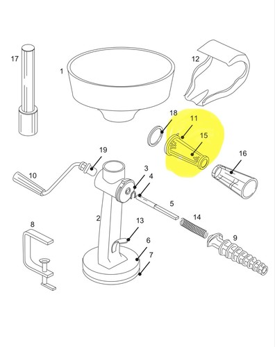 *Pieza de repuesto* -Pantalla multiusos para colador de alimentos Weston 07-0801 ROMA - Imagen 2 de 3