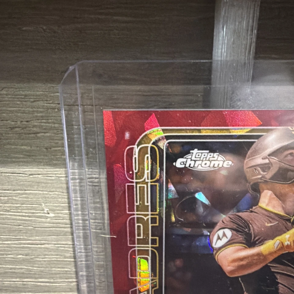 2025 Topps Chrome Sapphire Gavin Sheets Refractor RED /5 Padres!!! - Image 4 of 4