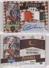 2021 Panini Legacy Futures Ruby /100 Brevin Jordan RPA Rookie Dual Patch Auto RC