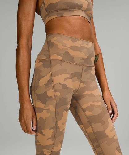 Lululemon Align hoch geschnittene Hose mit Taschen 25" Heritage 365 Camouflage Beige Multi 2 - Bild 9 von 11