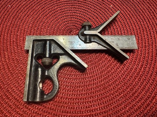 Vintage Handwerker Maschinist Werkzeug Kombination Vierkant mit Zentrierkopf