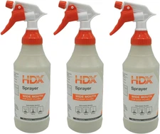 HDX 32 Oz Sprayer Spray Bottle (3 Pack) Semi-Transparent Empty Bottle