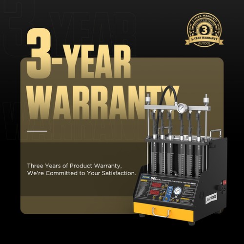 AUTOOL GDI Probador de Inyector de Combustible Limpiador Coche Inyector Ultrasónico Máquina de Limpieza - Imagen 18 de 19