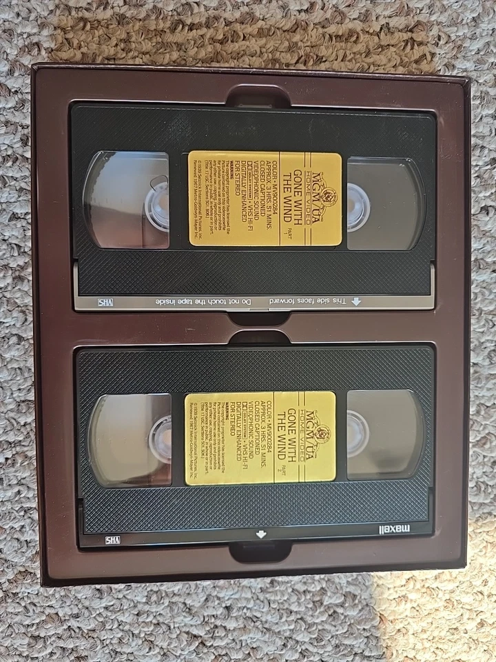 COLLECTORS EDITION Gone With The Wind VHS Box Set Part 1 and 2 MGM Home Video - Image 4 of 4
