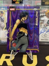 2026 Topps Chrome Marvel Raelith #142 Purple Raywave Refractor /75 (debut)