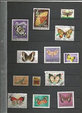 Papillons timbres timbres sellos stamps